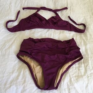 New w/tags J Crew two piece bathing suit - size s